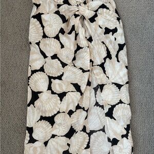 Seashell Patterned H&M Midi Skirt